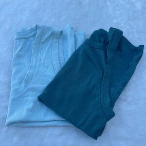 Blue and Teal Tank Tops